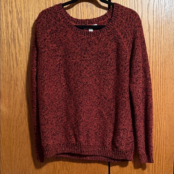 Women's Red Knitted Sweater - Picture 1 of 4